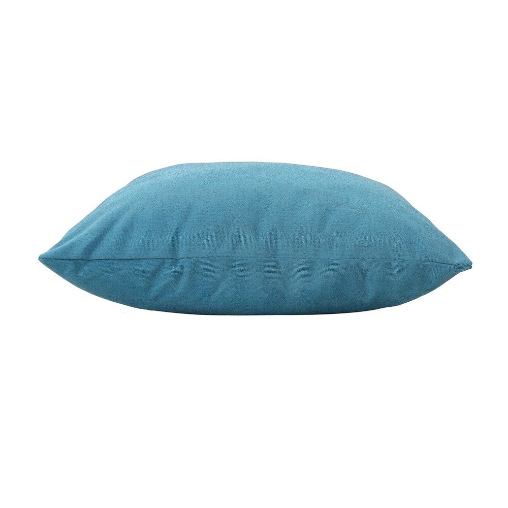 Lomi Decorative Pillow Set of 2, Contemporary Teal Blue, 18 Inch -BM335148