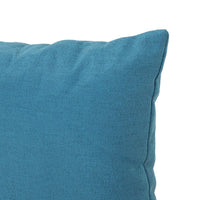 Lomi Decorative Pillow Set of 2, Contemporary Teal Blue, 18 Inch -BM335148