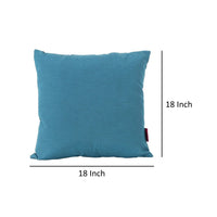 Lomi Decorative Pillow Set of 2, Contemporary Teal Blue, 18 Inch -BM335148