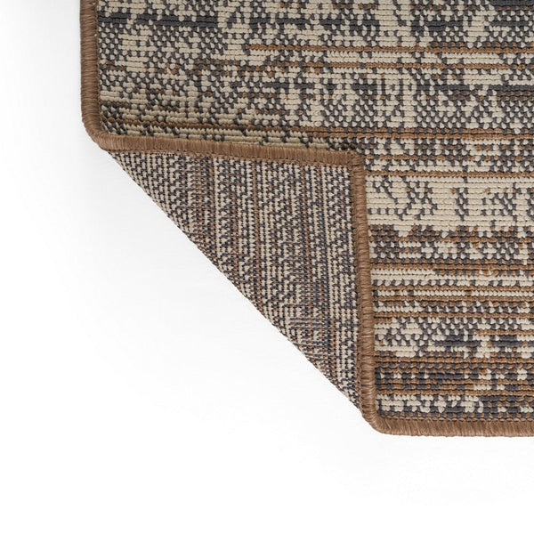 Ina 5 x 7 Outdoor Small Area Rug, Handcrafted Details, Woven Gray -BM335150