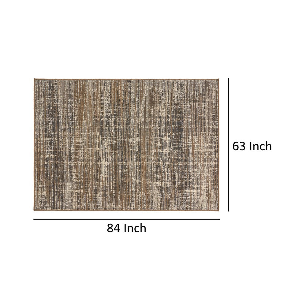Ina 5 x 7 Outdoor Small Area Rug, Handcrafted Details, Woven Gray -BM335150