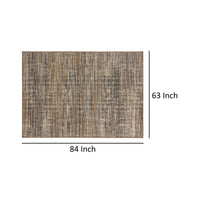 Ina 5 x 7 Outdoor Small Area Rug, Handcrafted Details, Woven Gray -BM335150