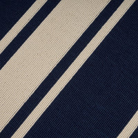 Ina Outdoor Small Area Rug, Navy Blue and White Lined Woven Pattern -BM335165