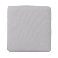 Outdoor Ottoman, 16 Inch Square Gray Woven Frame with Plush Cushion -BM335168