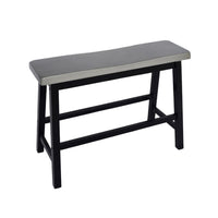 Joana Counter Height Table and Stools Set, Farmhouse Gray Black Wood -BM335195
