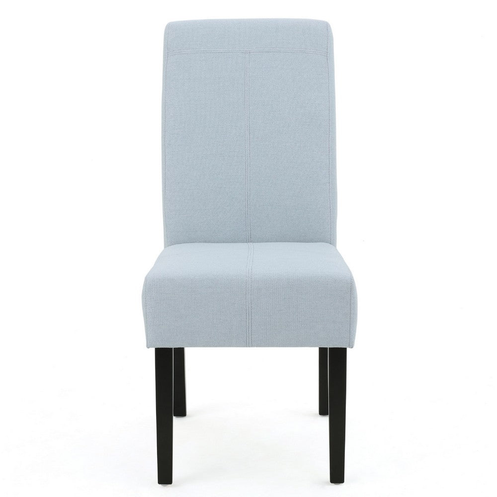 Tanya Armless Dining Chair Set of 2, Modern Light Sky Blue Fabric -BM335201