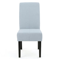 Tanya Armless Dining Chair Set of 2, Modern Light Sky Blue Fabric -BM335201