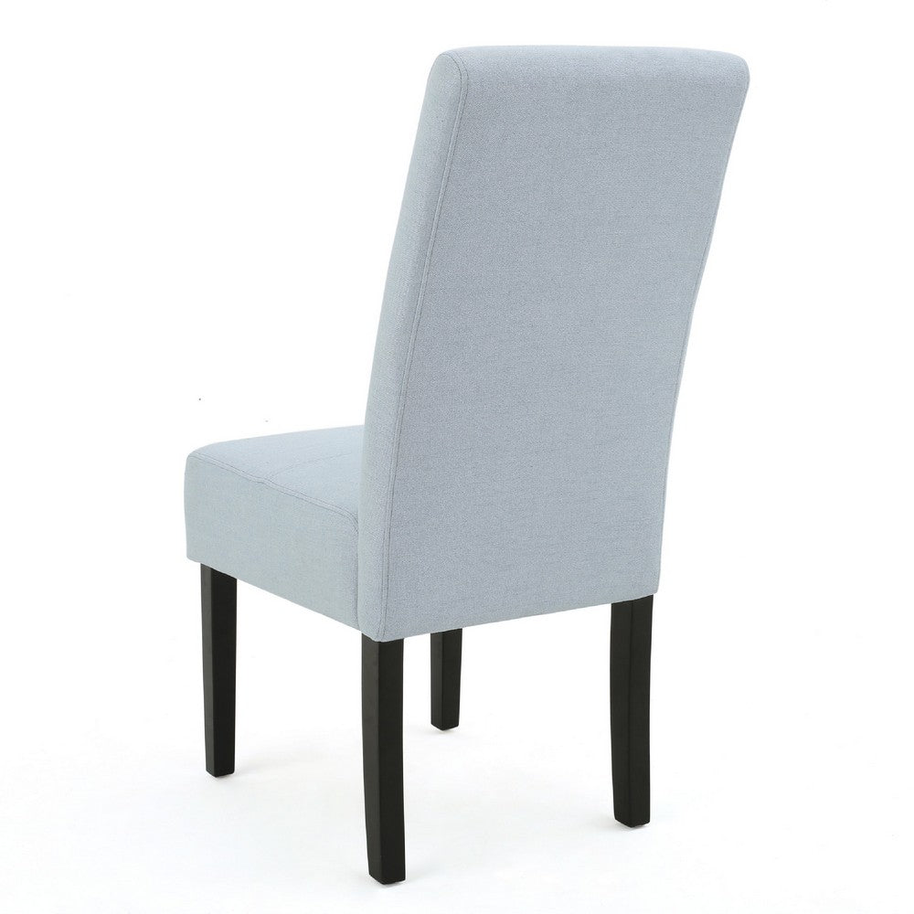 Tanya Armless Dining Chair Set of 2, Modern Light Sky Blue Fabric -BM335201