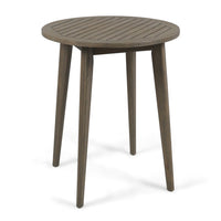Ambre Outdoor Bistro Table, Straight Legs, Gray Acacia Wood 28 Inch -BM335205