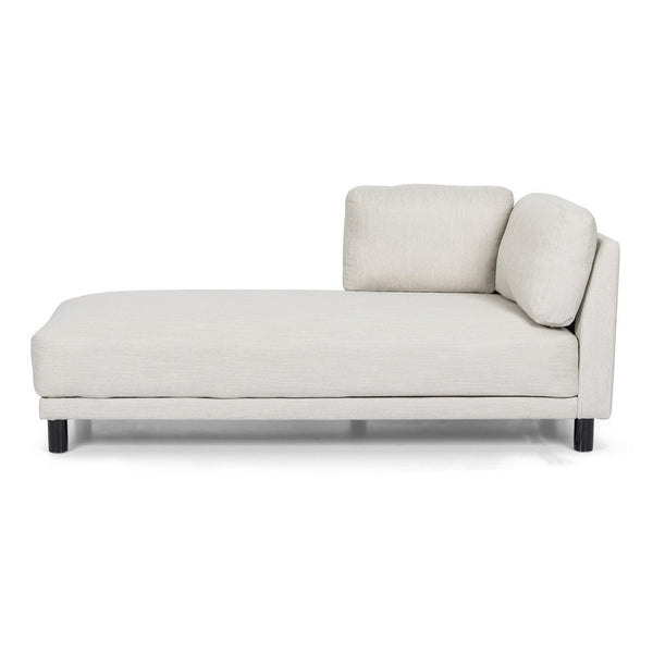 Selly Chaise Lounger with Soft Shape, Modern Light Beige Fabric -BM335217