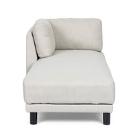 Selly Chaise Lounger with Soft Shape, Modern Light Beige Fabric -BM335217
