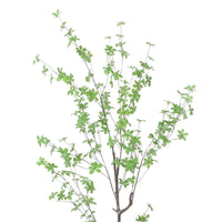 Yuri 59 Inch Artificial Enkianthus Tree, Pre Potted, Brown Green White -BM335239
