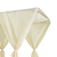 Yavi Outdoor Daybed Curtain and Cushion Set, Cream Waterproof Fabric -BM335288