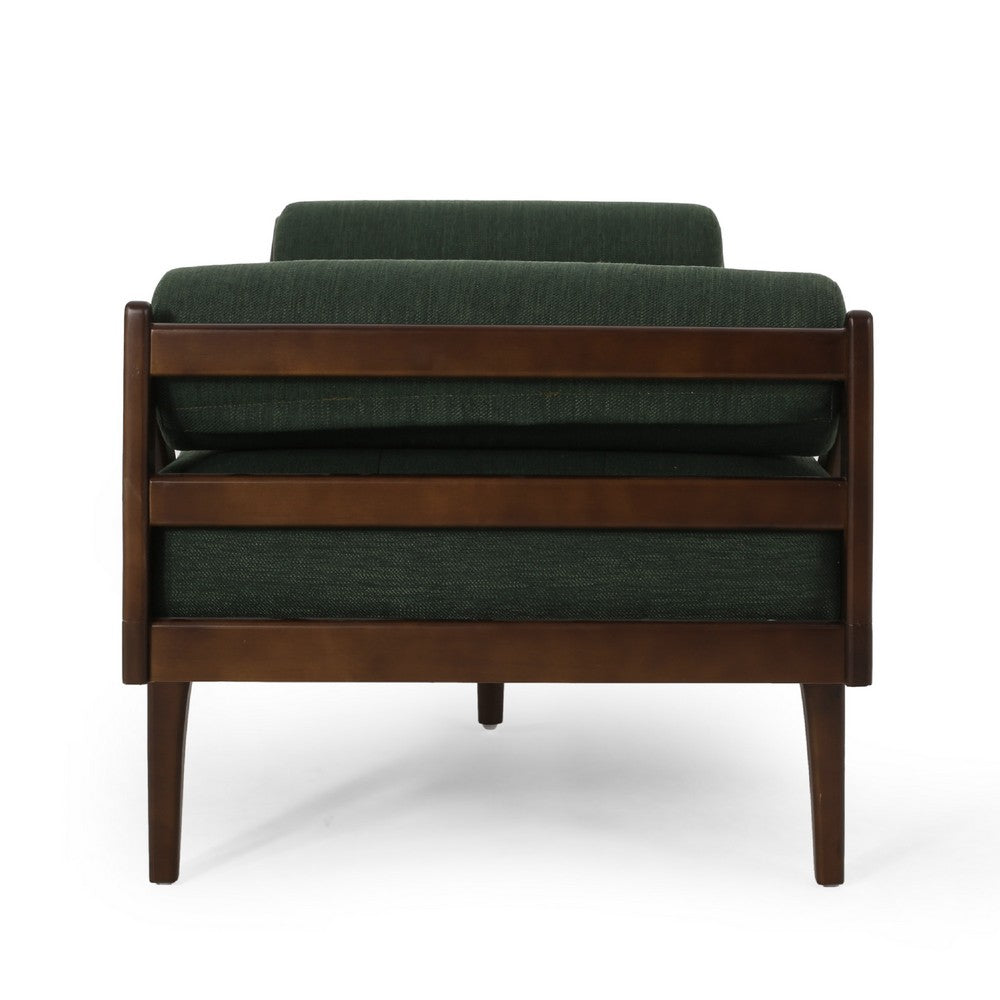 Henry Chaise Lounger with 2 Rolled Bolster Pillows, Blackish Green -BM335294