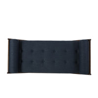 Henry Chaise Lounger with 2 Bolster Pillows, Waffle Stitch Fabric Blue -BM335312