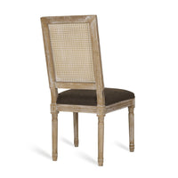 Viba Dining Chair Set of 2, Cane Dark and Light Weathered Brown Wood -BM335341
