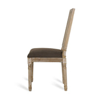 Viba Dining Chair Set of 2, Cane Dark and Light Weathered Brown Wood -BM335341