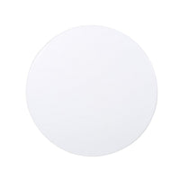 Nian Outdoor Side Table, Matte White Iron, Hourglass Shape, 18 Inch -BM335347