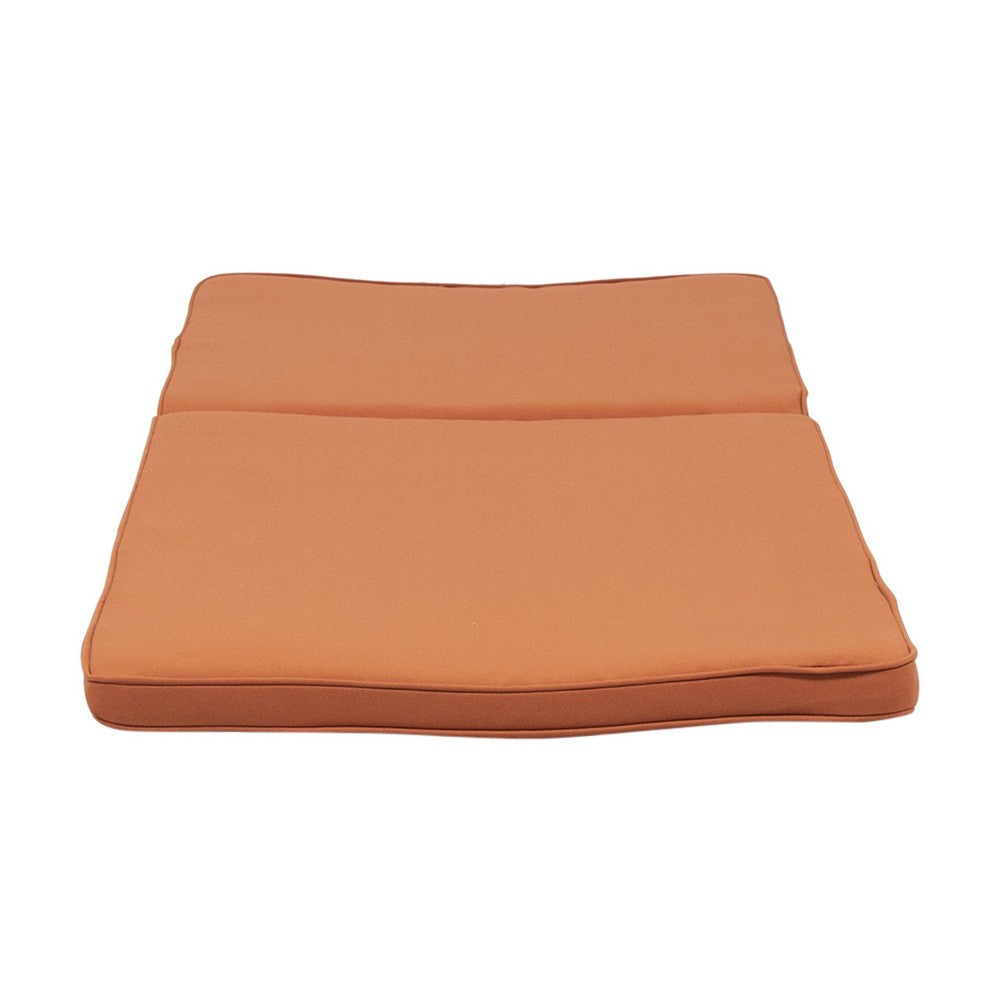 Pina Cushion for Outdoor Chaise Lounger, Waterproof Orange, 79 Inch -BM335352