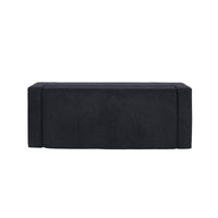 Kera Storage Ottoman Bench, Dark Blue Fabric, Lift Top, 50 Inch -BM335364