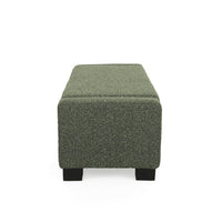 Kera Storage Ottoman Bench, Dark Green Fabric, Lift Top, 50 Inch -BM335366