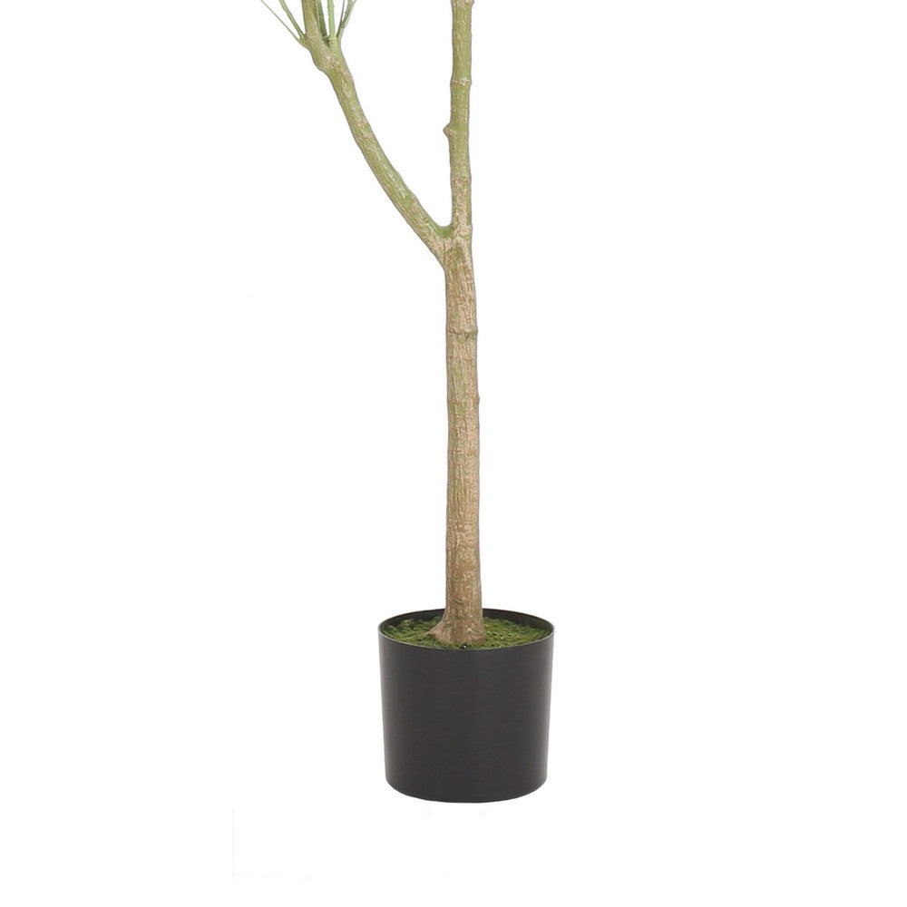 Leso Artificial Pachira Macrocarpa Money Plant, Hand Shaped 71 Inch  -BM335382