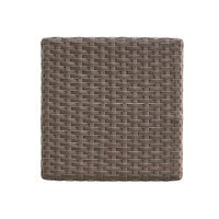 Outdoor Barstool Set of 2, Industrial Style Dark Brown Rattan Woven -BM335387