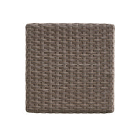 Outdoor Barstool Set of 2, Industrial Style Dark Brown Rattan Woven -BM335387