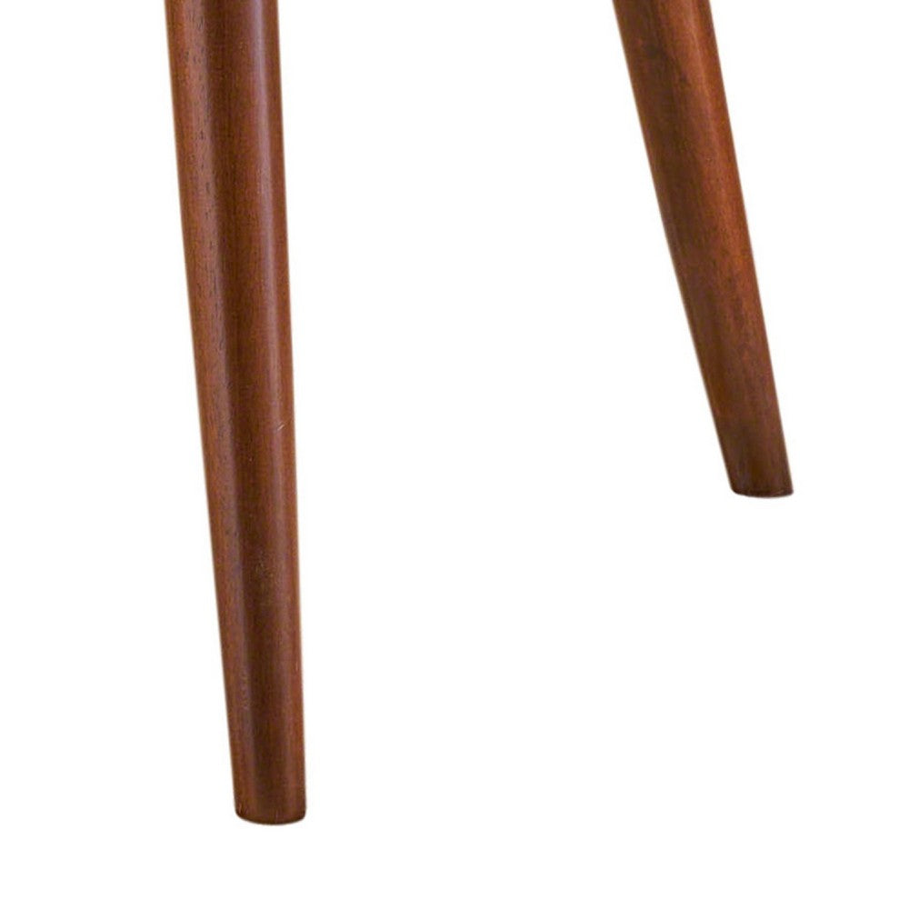 Ruw Dining Table, 36 Inch Square Walnut Brown Wood Top, Splayed Legs -BM335392