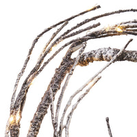 Decorative 18 ft Garland with LED Lights, Natural Brown, 216 Inch -BM335457