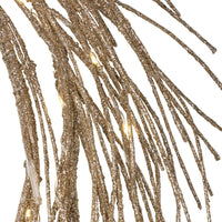 Eko Decorative Wreath, LED Lights, Champagne Iron Spiral 24 Inch -BM335459