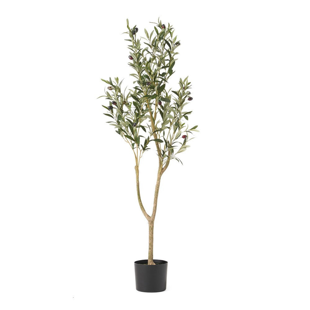 Vina Artificial Olive Tree, Realistic Green Silk Leaves, 47 Inch -BM335464