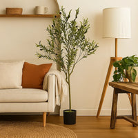 Vina Artificial Olive Tree, Realistic Green Silk Leaves, 59 Inch -BM335465