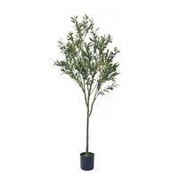 Vina Artificial Olive Tree, Realistic Green Silk Leaves, 71 Inch -BM335466