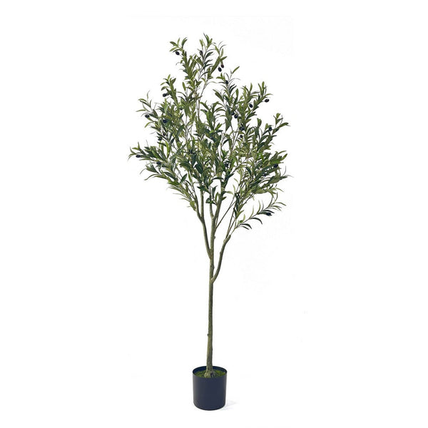 Vina Artificial Olive Tree, Realistic Green Silk Leaves, 71 Inch -BM335466