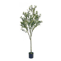 Vina Artificial Olive Tree, Realistic Green Silk Leaves, 71 Inch -BM335466