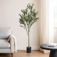 Vina Artificial Olive Tree, Realistic Green Silk Leaves, 71 Inch -BM335466