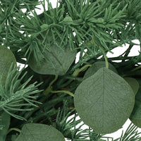 Holiday Wreath, Green Polyester Leaves and Wire Construction, 26 Inch -BM335469