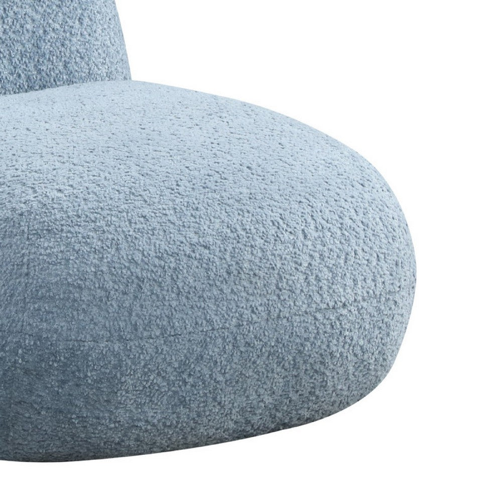 Wesie Deer Shaped Kids Chair, Sculpted Ear and Antlers, Blue Chenille -BM335483