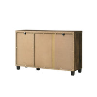 Elia Shoe Cabinet with 3 Doors and 6 Shelves, Dusty Oak Brown 45 Inch -BM335506