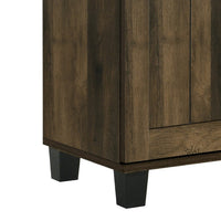 Elia Shoe Cabinet with 3 Doors and 6 Shelves, Dusty Oak Brown 45 Inch -BM335506