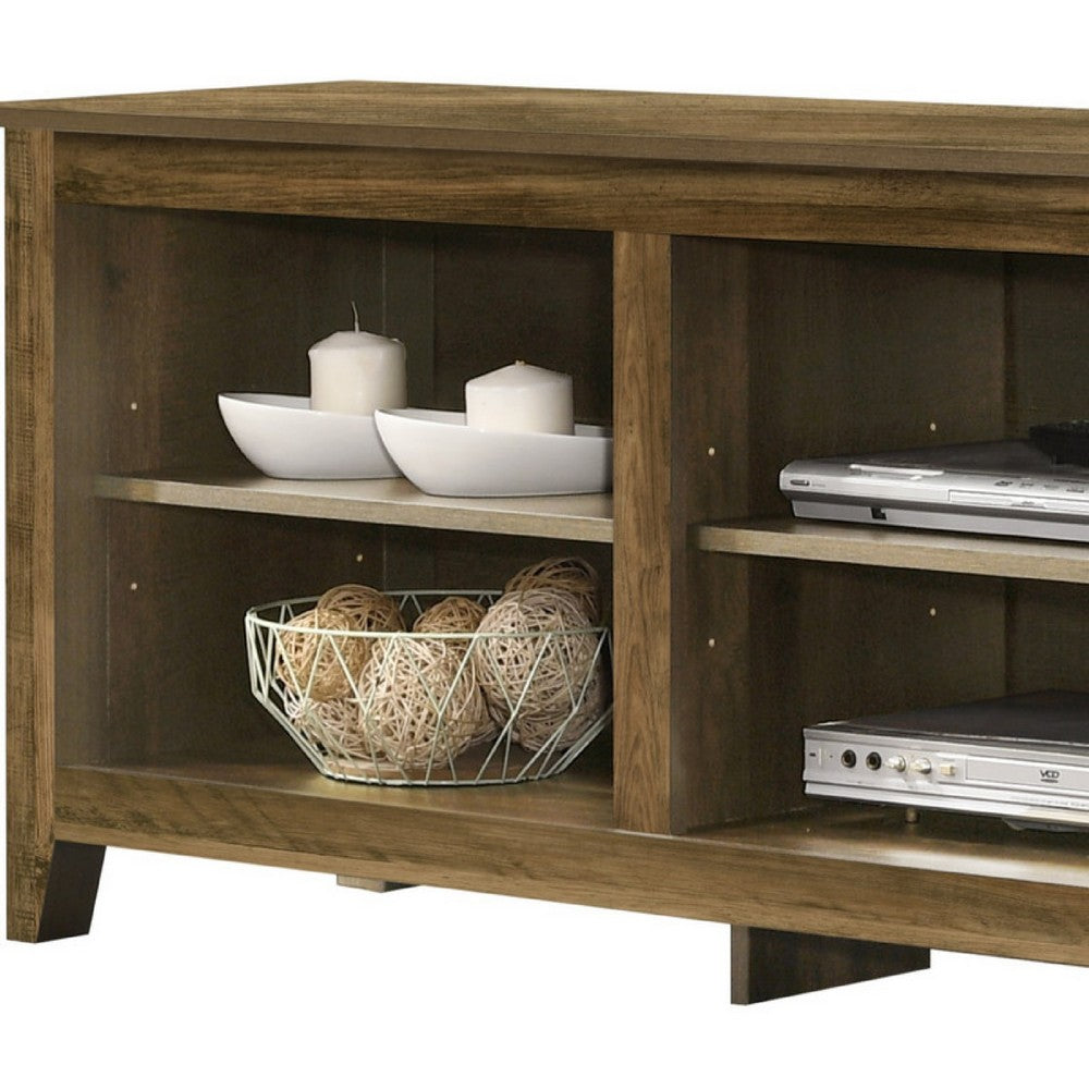Nitto TV Stand Media Cabinet, Adjustable Shelves, Oak Brown 70 Inch -BM335521