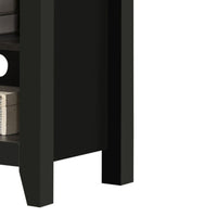 Nitto TV Stand Media Cabinet, Adjustable Shelves, Black Wood 70 Inch -BM335523