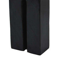 Modern Decorative Arch Sculpture in Matte Black Solid Marble, 8 Inch -BM335575