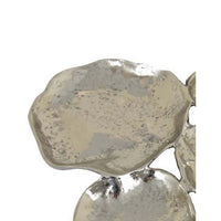Joey 7pc Abstract Decorative Bowl Set, Shining Silver Metal 21 Inch -BM335576