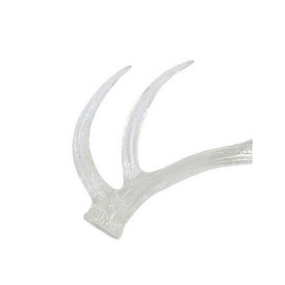 Decorative Antler Sculpture, Rustic Accent Rustic, 23 Inch Clear Resin -BM335581