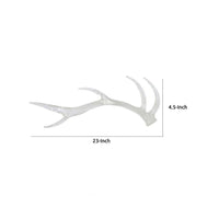 Decorative Antler Sculpture, Rustic Accent Rustic, 23 Inch Clear Resin -BM335581