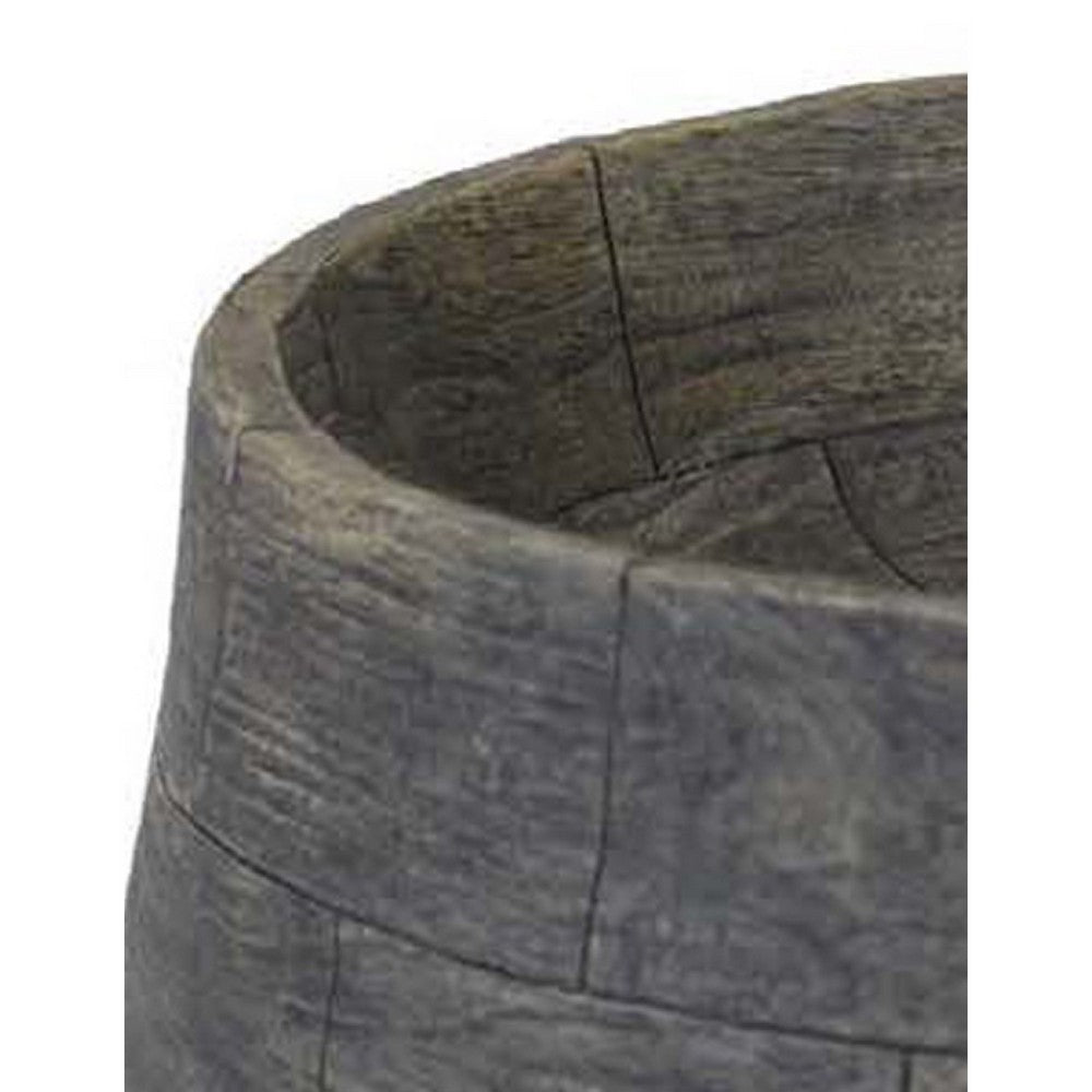 Rimy Large Accessory Bowl, 14 Inch Charcoal Black and Gray Resin -BM335596