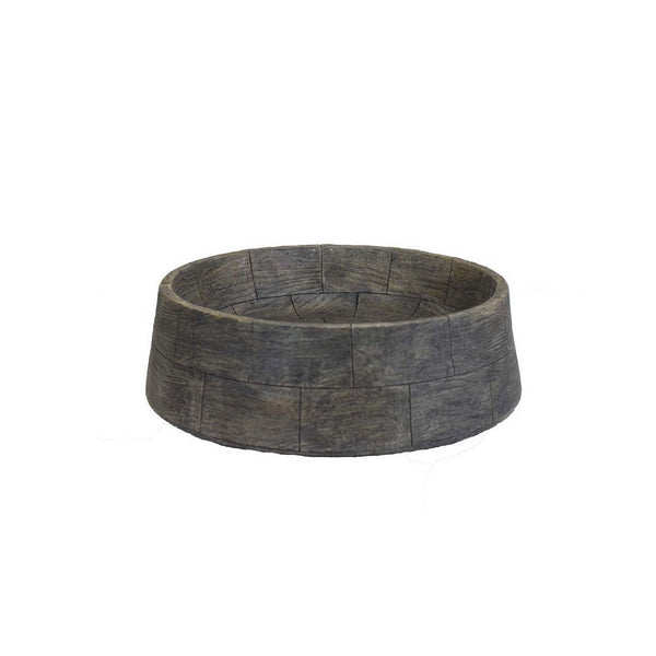 Rimy Large Accessory Bowl, 14 Inch Charcoal Black and Gray Resin -BM335596