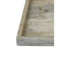 Tro Decorative Accessory Tray, 10 Inch Square Light Gray Marble Veined -BM335600